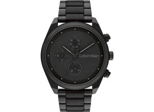 7613272543712 - Multifunktionsuhr CALVIN KLEIN ARCHITECTURAL 25200359 Armbanduhren schwarz Herren Hochzeitsmode Quarzuhr Armbanduhr Herrenuhr Datum IP-Beschichtung