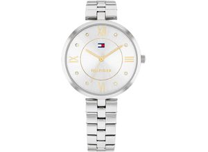 7613272544788 - Quarzuhr TOMMY HILFIGER 1782683 Armbanduhren silberfarben Damen Armbanduhr Damenuhr Glaskristalle analog Edelstahlarmband