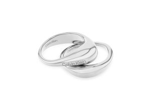 7613272546195 - Ring-Set CALVIN KLEIN Multipack Schmuck Edelstahl Fingerringe Ringset Damenringe DROPS Gr 56 Edelstahl silberfarben (edelstahlfarben) Damen Fingerringe