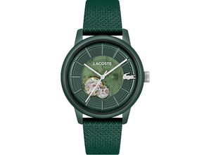 7613272547048 - Automatikuhr LACOSTE LACOSTE1212 AUTOMATIC Armbanduhren grün Herren Automatikuhren Armbanduhr mechanische Uhr Herrenuhr offene Unruh