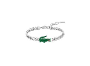 7613272562683 - Armband LACOSTE ARTHOR 2040226 2040227 Armbänder Gr Edelstahl grün (edelstahlfarben grün) Herren Hochzeitsmode mit Emaille