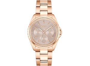 7613272563703 - Multifunktionsuhr BOSS ATEA 1502711 Armbanduhren rosegold (roségoldfarben) Damen Quarzuhren Quarzuhr Damenuhr Armbanduhr Glaskristalle Datum