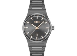 7613272563987 - Quarzuhr BOSS CANDOR 1514078 Armbanduhren grau Damen Herrenuhr Damenuhr Armbanduhr Datum Edelstahlarmband