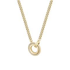 7613272565240 - Kette mit Anhänger BOSS IONA 1580537 1580541 Halsketten Gr Edelstahl Länge 51 cm goldfarben (gelbgoldfarben kristallweiß) Damen Ketten mit Anhänger Glasstein