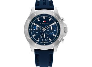 7613272577106 - Multifunktionsuhr TOMMY HILFIGER BRYAN Armbanduhren blau (dunkelblau) Herren Hochzeitsmode Quarzuhr Armbanduhr Herrenuhr Datum 1224-Stunden-Anzeige