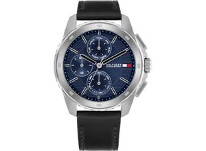 7613272578417 - Multifunktionsuhr TOMMY HILFIGER WALKER Armbanduhren schwarz Herren Uhren Quarzuhr Armbanduhr Herrenuhr Datum 1224-Stunden-Anzeige