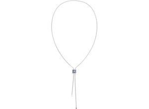 7613272579612 - Kette mit Anhänger TOMMY HILFIGER SS24 BARREL 2780884 2780886 Halsketten Gr Edelstahl Länge 76 cm blau (edelstahlfarben blau) Damen Ketten mit Anhänger Emaille