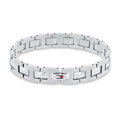 7613272579926 - Armband TOMMY HILFIGER SS24 GEOMETRIC 2790566 2790567 2790568 Armbänder Gr Edelstahl silberfarben (edelstahlfarben) Herren Armbänder