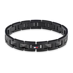 7613272579940 - Armband TOMMY HILFIGER SS24 GEOMETRIC 2790566 2790567 2790568 Armbänder Gr Edelstahl schwarz Herren Armbänder