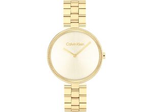 7613272582315 - Quarzuhr CALVIN KLEIN TIMELESS Armbanduhren goldfarben Damen Quarzuhren Armbanduhr Damenuhr Mineralglas IP-Beschichtung