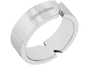 7613272583572 - Fingerring CALVIN KLEIN ELECTRIC 35100007GH Fingerringe Gr 64 Edelstahl 55 mm silberfarben (edelstahlfarben) Herren Fingerringe