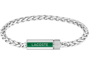 7613272585293 - Armband LACOSTE SPELT 2040337 2040338 2040339 Armbänder Gr Edelstahl grün (edelstahlfarben grün) Herren Hochzeitsmode mit Emaille