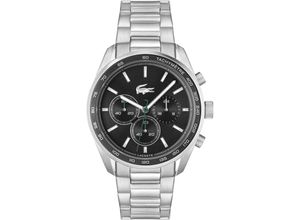 7613272587273 - Chronograph LACOSTE VANCOUVER Armbanduhren silberfarben Herren Hochzeitsmode Quarzuhr Armbanduhr Herrenuhr Stoppfunktion 1224-Stunden-Anzeige