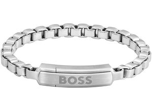 7613272588928 - Armband BOSS DEVON 1580596M 1580597M 1580598M Armbänder Gr M Edelstahl silberfarben (edelstahlfarben) Herren Hochzeitsmode