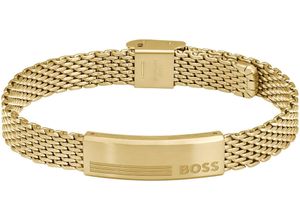 7613272589161 - Armband BOSS ALEN 1580610 1580611 1580612 Armbänder Gr Edelstahl gelb (gelbgoldfarben) Herren Hochzeitsmode mit Emaille