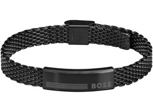 7613272589185 - Armband BOSS ALEN 1580610 1580611 1580612 Armbänder Gr Edelstahl schwarz Herren Hochzeitsmode mit Emaille