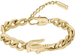 7613272604888 - Armkette LACOSTE CROCODILE 2040373 2040374 Armbänder Gr Edelstahl goldfarben (gelbgoldfarben) Damen