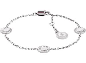 7613272606424 - Armkette TOMMY HILFIGER MINI CRYSTALS 2780904 2780905 2780906 Armbänder Gr Edelstahl edelstahlfarben weiß blau rot weiß Damen mit Glasstein