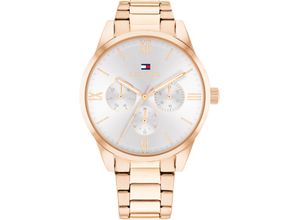 7613272607421 - Multifunktionsuhr TOMMY HILFIGER CAMILLE Armbanduhren rosegold (roségoldfarben grau) Damen Quarzuhr Armbanduhr Damenuhr Herrenuhr EdelstahlarmbandDatum