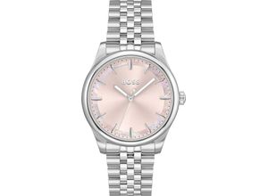 7613272613729 - Quarzuhr BOSS GRACEFUL Armbanduhren silberfarben (silberfarben pink) Damen Armbanduhr Damenuhr Edelstahlarmband analog