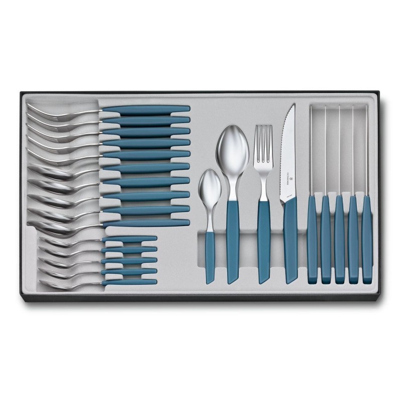 7613329116043 - V-690 9611W224 Swiss Modern Besteck-Set 24 tlg Blau V-690 9611W224 7613329116043