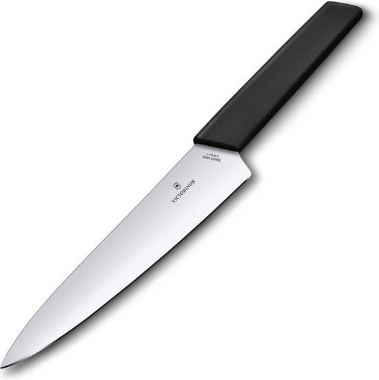 7613329150467 - Swiss Modern Meat Knife - 19cm - Edelstahl PP Kunststoff - Schwarz