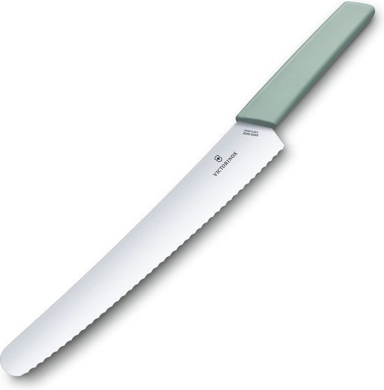 7613329150573 - Swiss Modern Brotmesser - 26cm - rostfreier Stahl PP Kunststoff - Aqua