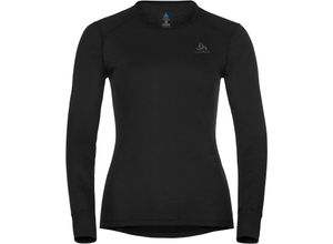 7613361774812 - odlo Active Warm Langarmshirt atmungsaktiv Logo-Brustprint für Damen schwarz S