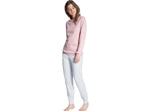 7613381115114 - Schlafanzug gemustert für Damen rosa S