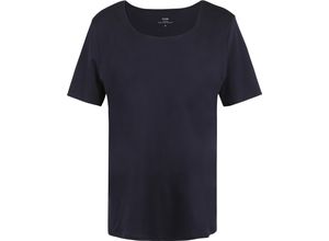 7613381148945 - Schlafshirt Kurzarm Rundhals für Damen blau L