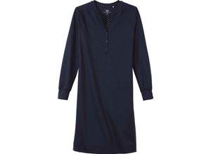 7613381288498 - Nachthemd Gerader-Schnitt uni für Damen blau S