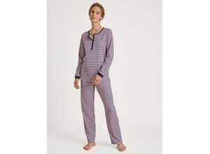 7613381354179 - Sweet Dreams Schlafanzug Baumwolle Modern Fit für Damen blau L