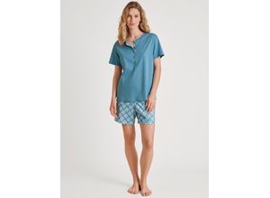 7613381354582 - Daylight Dreams Shorty Baumwolle Henley-Ausschnitt für Damen blau M