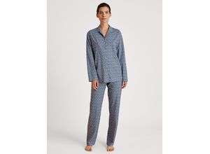 7613381358139 - Spring Nights Schlafanzug atmungsaktiv Baumwolle für Damen blau XS