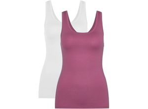 7613381360385 - Unterhemd 2er-Pack U-Ausschnitt für Damen pink L