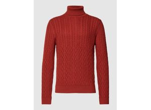 7616199547474 - Rollkragenpullover mit Zopfmuster Modell Carlon