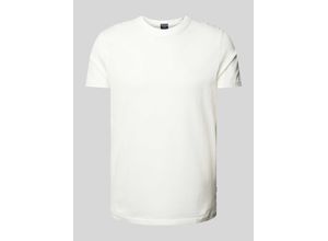 7617336835027 - T-Shirt mit geripptem Rundhalsausschnitt Modell Paris