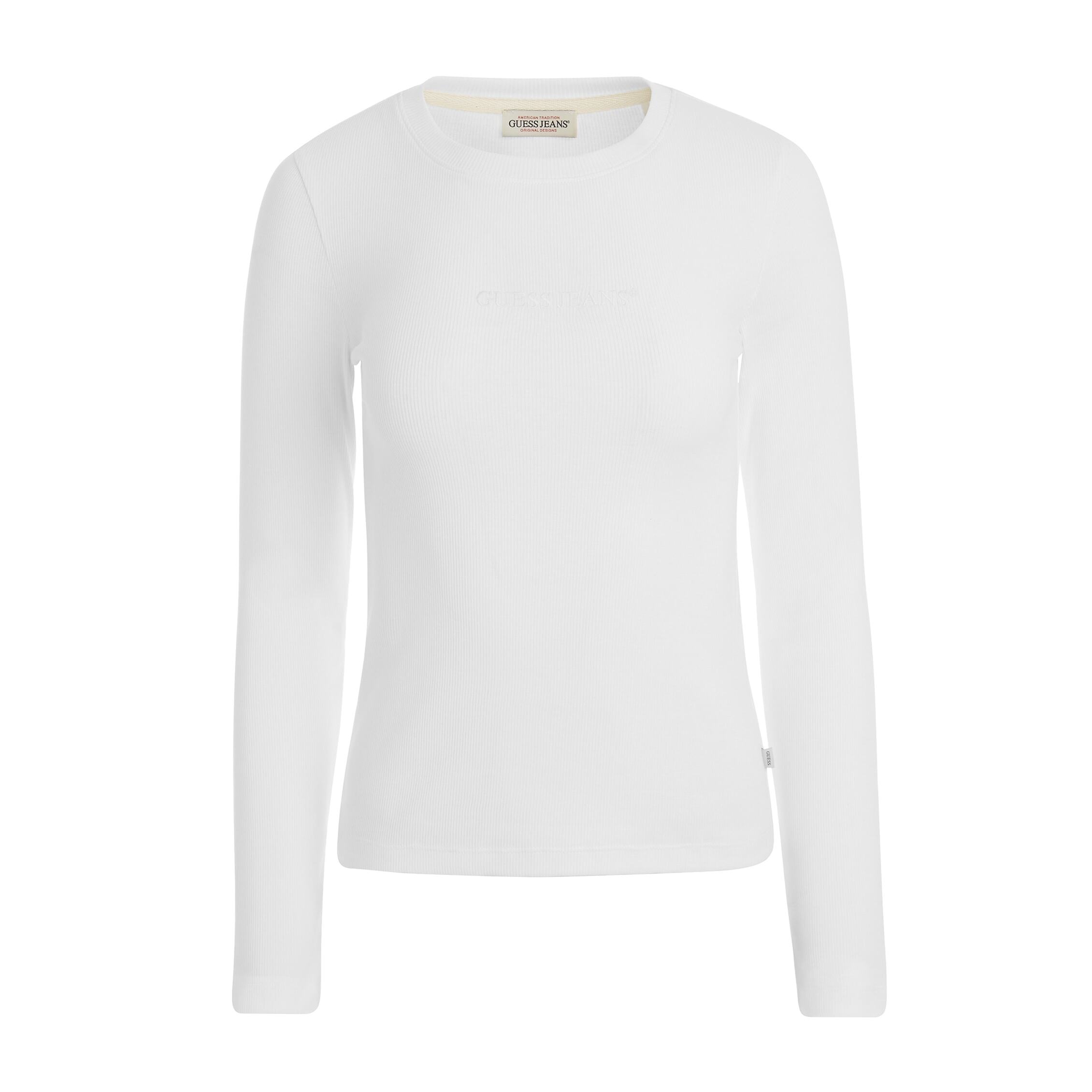 7618391213041 - Langarm-T-Shirt Slim mit besticktem Logo für Damen Guess 7618391213041 - Langarm-T-Shirt Slim mit besticktem Logo für Damen Guess