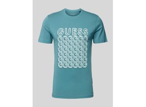 7618391359305 - T-Shirt mit Label-Print Modell CHAIN