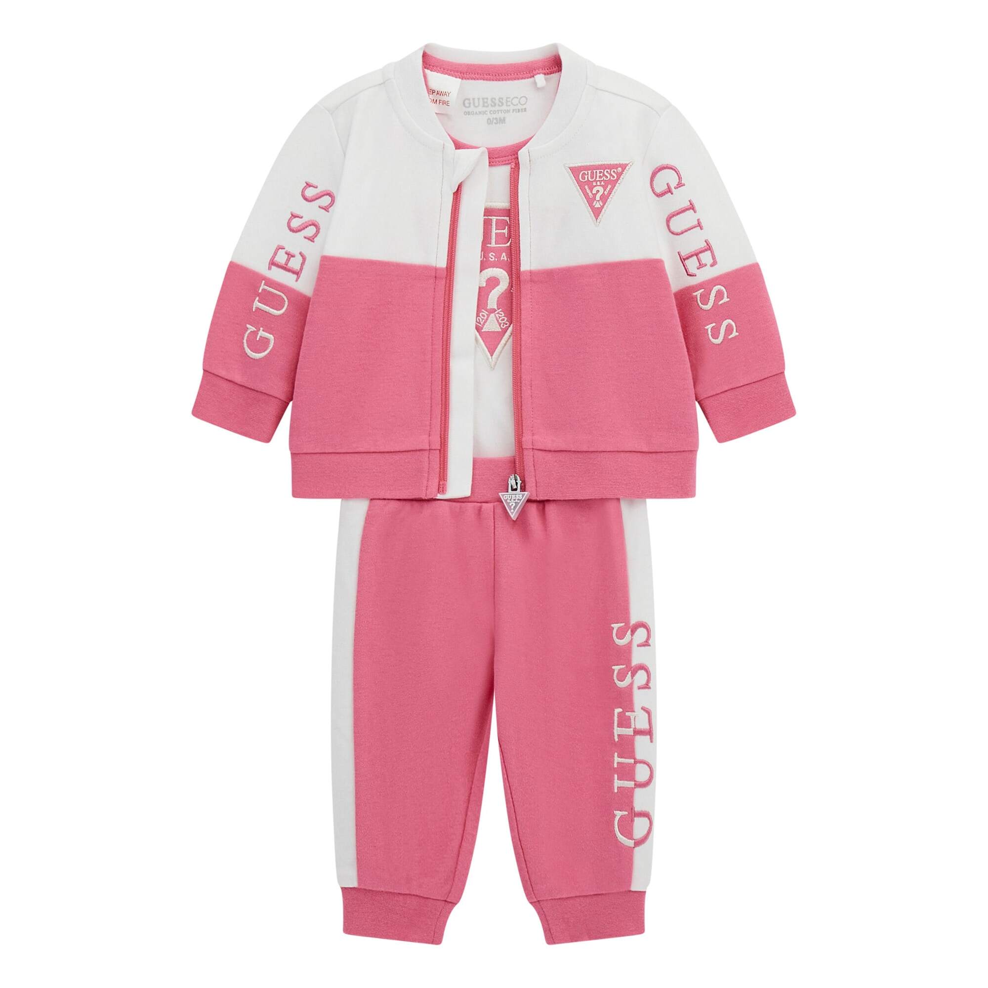 7618391364101 - Set aus Sweatshirt Body und langärmliger Babyhose Guess