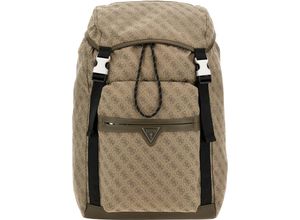 7618391502824 - GUESS Roma Rucksack Handgepäckgröße Logoprint grün