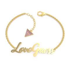 7618483813579 - Damenarmband Love aus Edelstahl gold