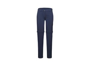 7619876046055 - MAMMUT Damen Wanderhose Runbold Zip Off dunkelblau Größe 34 1022-01700