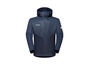 7619876050342 - MAMMUT Herren Softshelljacke Ultimate VII Hoodie dunkelblau Größe XXL 1011-01800