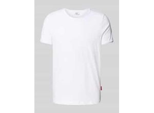 7620698310842 - T-Shirt mit geripptem Rundhalsausschnitt Modell Caspian