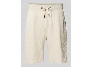 7620698360106 - Regular Fit Sweatshorts mit Strukurmuster Modell Barlas