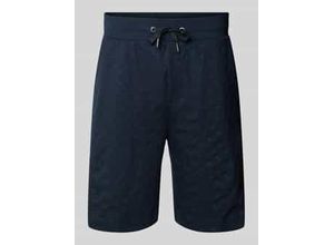 7620698360229 - Regular Fit Sweatshorts mit Strukurmuster Modell Barlas