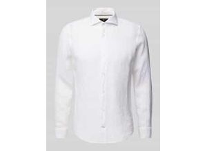 7620698374059 - Slim Fit Leinenhemd mit Haifischkragen