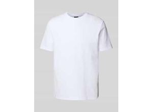 7620698511454 - T-Shirt mit geripptem Rundhalsausschnitt Modell Fisher