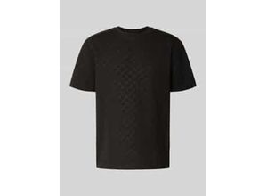 7620698688392 - T-Shirt mit geripptem Rundhalsausschnitt
